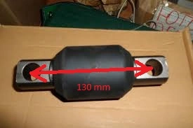 Сайлентблок полурессоры {D=60mm, L по цен. отвер.=130mm} 29SE4-03519 {HIGER 6109} 